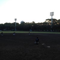 Photo taken at 北区中央公園野球場 by Masa w. on 10/27/2012