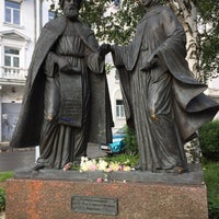 Photo taken at Памятник Петру и Февронии by Masha Z. on 7/9/2020