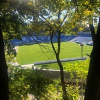 Photo taken at Valeriy Lobanovskyi Dynamo Stadium by Kate Y. on 10/7/2021