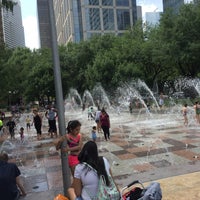 Photo taken at Gateway Fountain at Discovery Green by Craig M. on 5/27/2017