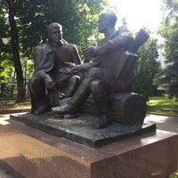 Photo taken at Памятник А.Т. Твардовскому и Василию Теркину by Evgeny P. on 7/27/2017