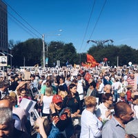 Photo taken at Сквер Мира by Поля П. on 5/10/2018