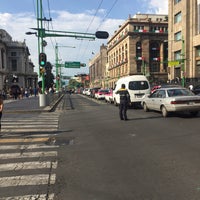 Photo taken at Cruce eje central y Madero by Barbie R. on 9/9/2018