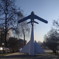Photo taken at Памятник «Самолёт МиГ-17» by Olga B. on 11/22/2019