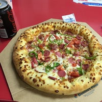 Photo taken at Domino&amp;#39;s Pizza by Özgür Y. on 10/9/2015