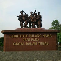 Photo taken at Taman Patung Komando Kopassus by Dwiki S. on 10/28/2012
