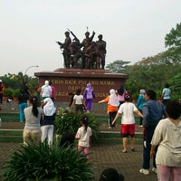 Photo taken at Taman Patung Komando Kopassus by Dwiki S. on 10/27/2012