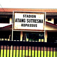 Photo taken at Lapangan Atang Soetrisna by Dwiki S. on 11/17/2013
