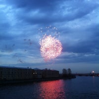 Photo taken at Tuchkov Bridge by Roman ⛵. on 5/9/2013