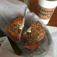 Photo taken at Athens Bagel Company by Lauren B. on 9/11/2015