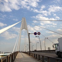 Photo taken at Daishi Bridge by Kikuchi F. on 4/27/2013