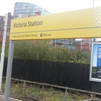 Photo taken at Manchester Victoria Metrolink Station by Christopher P. on 9/30/2012