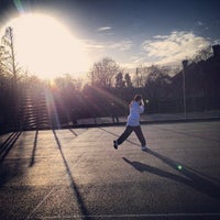 Photo taken at Holland Garden Park Tennis Courts by Kevin Y. on 12/28/2013