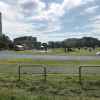 Photo taken at Nihon University Track and Field Stadium by Mikihiro I. on 9/23/2018