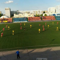 Photo taken at Стадион “Старт“ by Michail L. on 5/19/2016