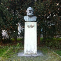 Photo taken at Karl-Marx-Büste by Susanne on 10/16/2012