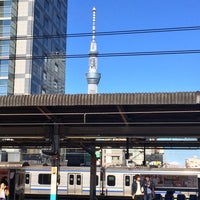 Photo taken at Kinshichō Station by kaorikasan ま. on 1/15/2017