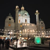 Photo taken at Adventmarkt vor der Karlskirche by Galahad A. on 12/16/2018