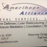 Photo taken at Amerihope Alliance Legal Services by Kristen C. on 12/13/2013
