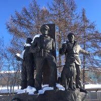 Photo taken at Памятник пограничникам Арктики by Юленька Р. on 3/23/2016