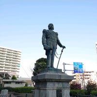 Photo taken at 榎本武揚の像 by Mayuka Y. on 3/18/2021