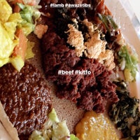 Foto diambil di Messob Ethiopian Restaurant oleh Kat Y. pada 6/24/2019