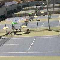 Photo taken at Mziuri Tennis Courts | მზიურის ჩოგბურთის კორტები by Sandrő J. on 7/30/2015