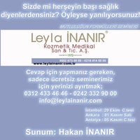 10/28/2016에 🇹🇷 🎓 Dr. Baumann Akademi b.님이 Leyla İnanır Güzellik Merkezi에서 찍은 사진