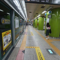 Photo taken at Hapjeong Stn. by SHIN S. on 9/4/2023