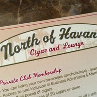 รูปภาพถ่ายที่ North Of Havana Cigar &amp;amp; Lounge โดย Andrew G. เมื่อ 11/6/2012