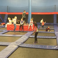 Photo taken at Helium Trampoline &amp;amp; Indoor Adventure Park by King G. on 1/1/2015