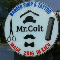 Photo taken at Mr. Colt Barber Shop &amp;amp; Tattoo by Bogdan F. on 6/26/2016