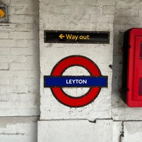 Photo taken at Leyton London Underground Station by Victor M. on 6/25/2022