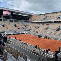 Photo taken at Stade Roland Garros by Roger E. on 5/24/2022