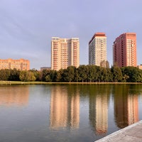 Photo taken at Воробьёвский пруд by Tati M. on 8/25/2020