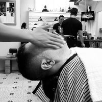 Photo taken at Mojo Barbershop by nai n. on 5/5/2013