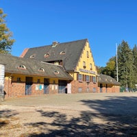 Photo taken at Strandbad Wannsee by Gideon M. on 10/9/2021
