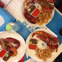 Photo taken at Loobie Lobsters &amp;amp; Shrimps by uniy u. on 2/2/2015