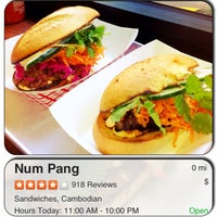 Photo taken at Num Pang Sandwich Shop by Nalani B. on 5/6/2013