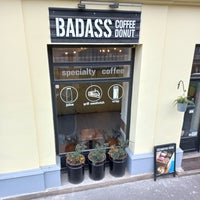Foto diambil di Badass Coffee &amp;amp; Donut oleh Robert T. pada 1/13/2023