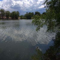 Photo taken at Верхнє Вигурівське озеро by Olga D. on 5/19/2018