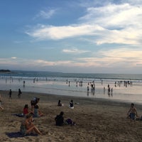 Photo taken at Kuta Beach by Kavitha B. on 5/7/2016