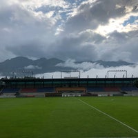 Photo taken at Rheinpark Stadion by Bartosz N. on 8/7/2019