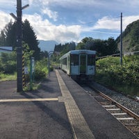 Photo taken at Yudakinshūko Station by 川湯 on 8/24/2020
