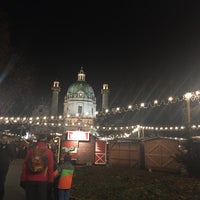 Photo taken at Adventmarkt vor der Karlskirche by Melanie on 12/17/2019