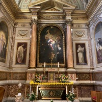 Photo taken at Basilica di Sant&amp;#39;Agostino by Theresa H. on 8/27/2021