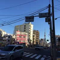 Photo taken at Namidabashi Intersection by Yoo on 12/29/2015