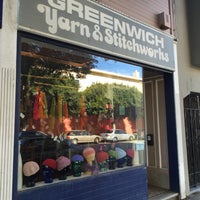Photo taken at Greenwich Yarn &amp;amp; Stitchworks by Louise F. on 2/4/2016