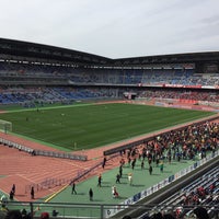 Photo taken at Nissan Stadium by くりりん や. on 2/18/2017
