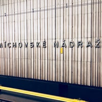 Photo taken at Metro =B= Smíchov Station by Victor T. on 4/12/2018